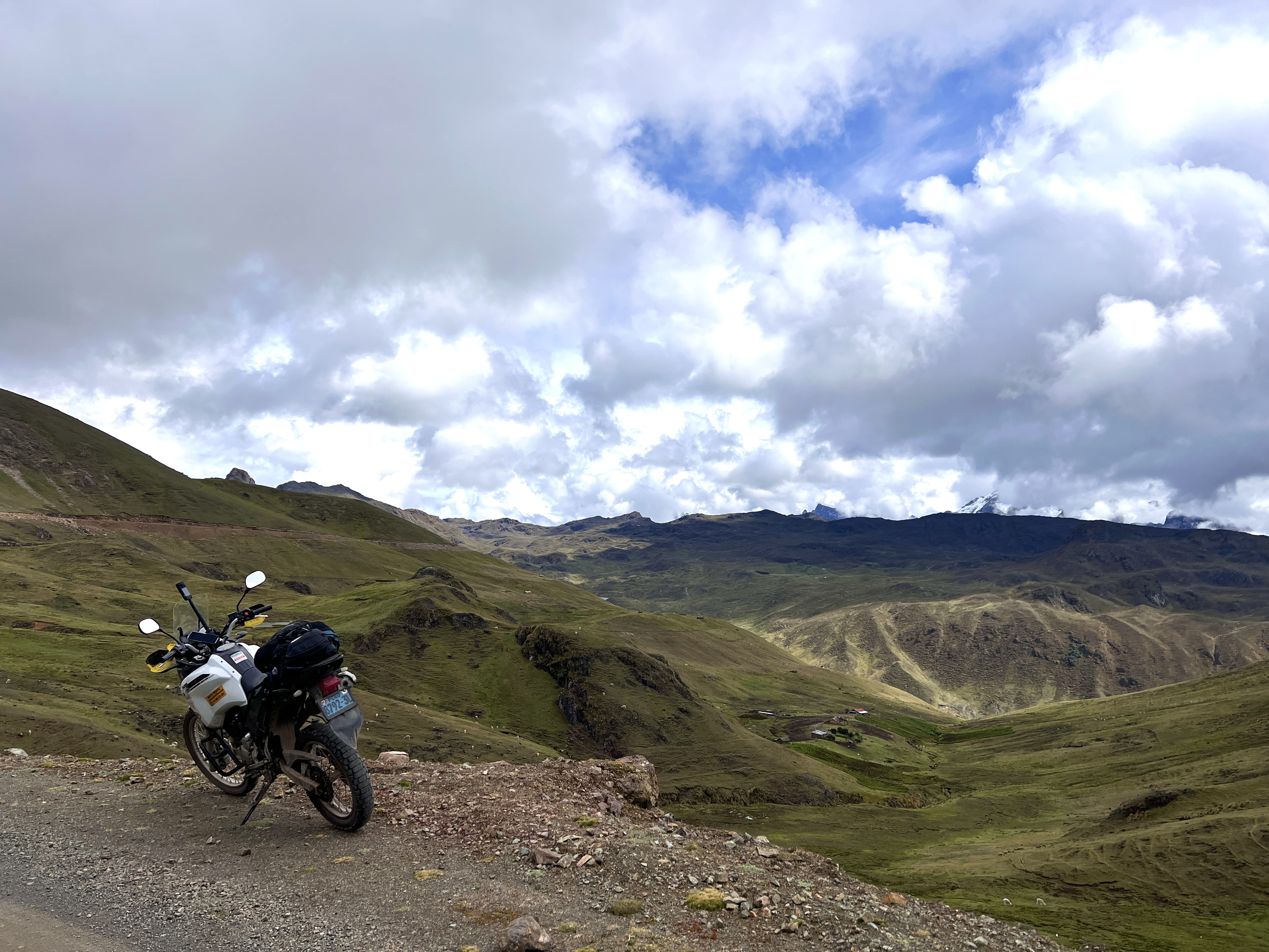 Motorcycle in the mountains